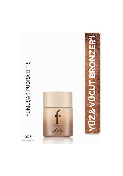 Flormar Latte Nemlendirici Etkili & Doğal Işıltılı Yüz Ve Vücut Bronzer'ı 002honeyfrappe