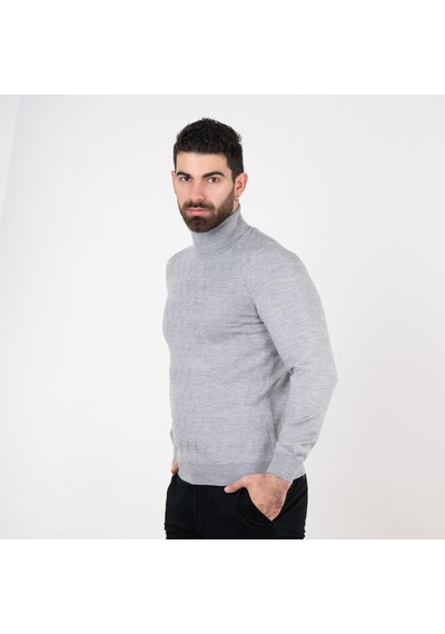 San&Fa Boğazlı Slimfit Erkek Triko Kazak (463171862)