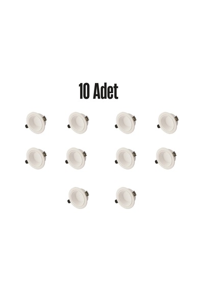 Ct-5260 Başak 8w Spot 10 Adet Beyaz - Günışığı - Sarı Işık