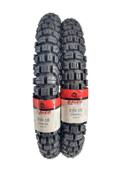 Cg Dişli Lastik Seti 300-18 Ve 275-18 Tt-iç Lastikli Tip
