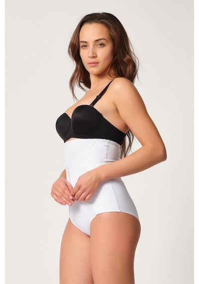 Beyaz Mı Emay 2932 Double Karın Agraf Destekli Slip Lazer Korse Beyaz