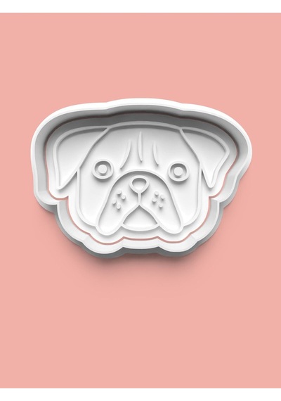 Köpek Yüzü Kurabiye Kalıbı Ve Şeker Hamuru Kalıbı 0380-2 Diğer