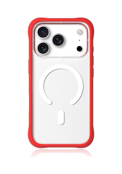 Apple Uyumlu iPhone 17 Pro Max  Kılıf M-safe Özellikli Airbagli Youngkit Dynamic 2 Serisi Kapak Kırmızı Kırmızı