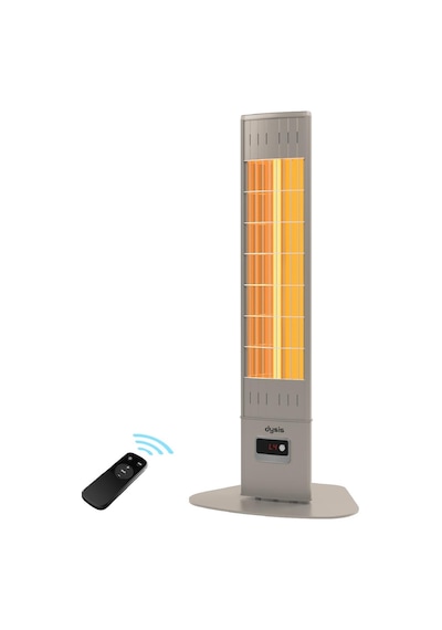 Dysis Single X Karbon Serisi IP65 Suya-Toza Dayanıklı 2300 W Bej Uzaktan Kumandalı İç/Dış Mekan Isıtıcı