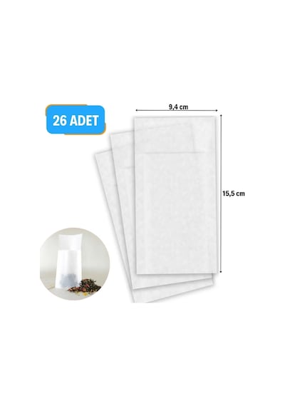 Bucuks 26 Adet Pratik Kullan At Çay,bitki Çayı,filtre Kahve Demleme Poşeti Süzgeci