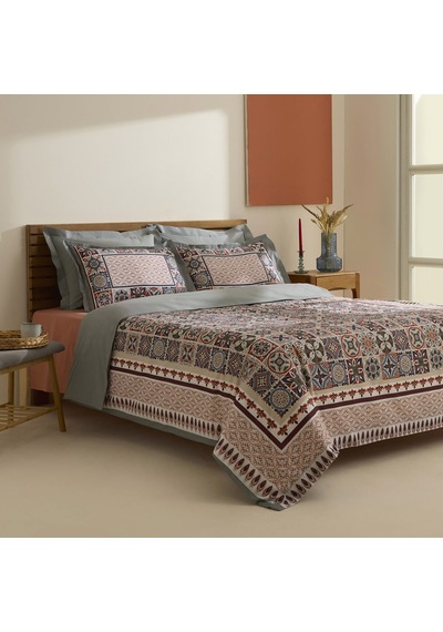 Karaca Home Tessera %100 Pamuk Çift Kişilik Nevresim Takımı Mint Mint