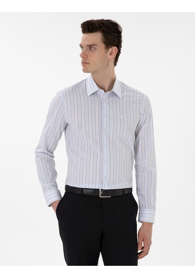 Pierre Cardin Erkek Mavi Gömlek Desenli 50304538-vr036 Mavi