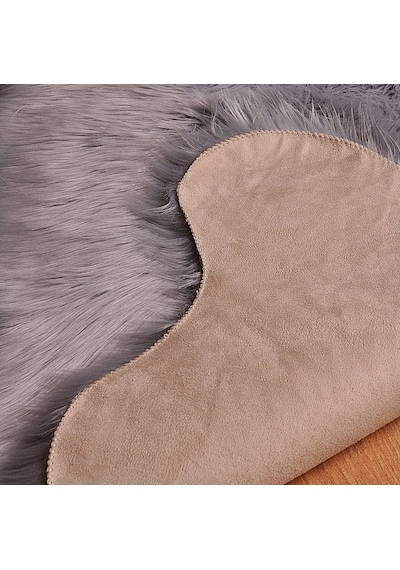 Soft Peluş Kuzu Postu Gri