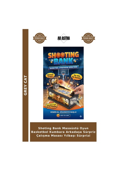 Shoting Bank Masaüstü Oyun Basketbol Kumbara Arkadaşa Sürpriz Çalışma Masası Yılbaşı Sürprizi