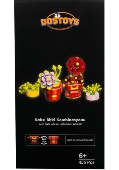 Dostoys Saksı Bitki Kombinasyonu Yapım Seti 455 Parça
