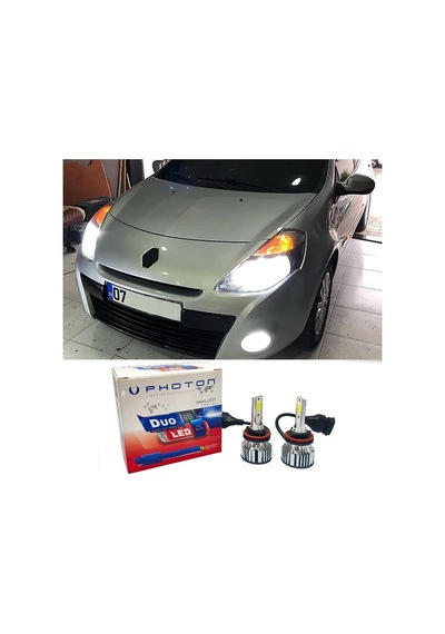 Renault Clio 3 Led Xenon Kısa Far Ampulü H7 Duo Yeni Seri Beyaz 2006-2013