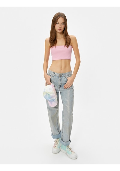 Koton Basic Crop Atlet İnce Askılı Ribanalı Pamuklu Slim Fit Pembe 4sal30059ık Gül Koton Basic Crop Atlet İnce Askılı Ribanalı Pamuklu Slim Fit Pembe 4sal30059ık Gül