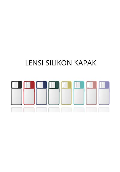 Noktaks - Oppo Uyumlu Oppo A91 - Kılıf Slayt Sürgülü Arkası Buzlu Lensi Kapak - Lila T16233 Lila