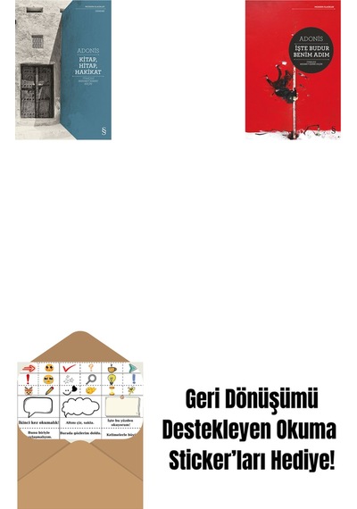Kitap, Hitap, Hakikat + İşte Budur Benim Adım + Okuma Sticker'ları