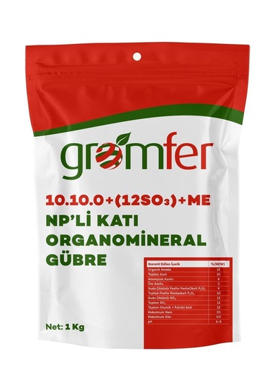 10.10.0+12so3 Organomineral Gübre 1 KG