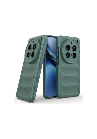 Vivo X200 Pro Kılıf Esnek Tpu Oyuklu Arka Yüzey Tasarımlı Mkst Etnik Silikon Kapak - Siyah Siyah