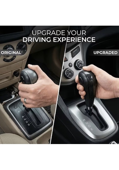 Chevrolet Aveo Cruze Spark Captiva Otomatik Vites Topuzu Karbon Fiber Desenli Sıyah