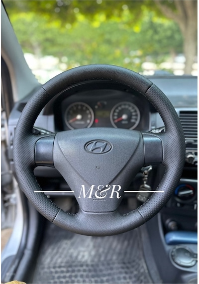 Hyundai Era  Kaplama Deri Direksiyon Kılıfı Siyah