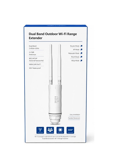 Wi-fi 6 Dış Ortam Access Point Silindir Tipi Io-hw1800y