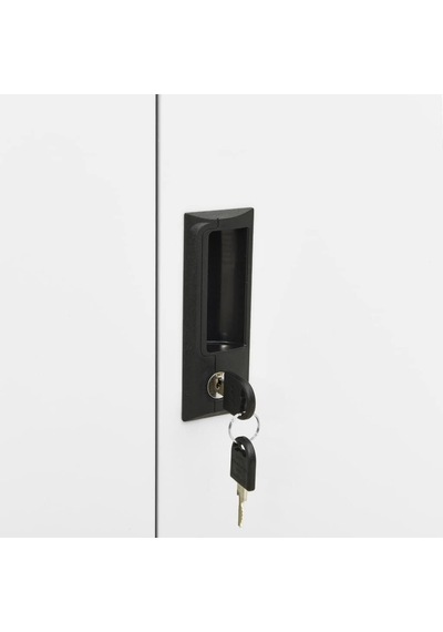 Tr Beyaz Çelik Ofis Dolabı 90 X 40 X 102 Cm - 2 Ayarlanabilir Raflı Ve 3 Çekmeceli Ağır Hizmet Tipi Metal Belge Ku Genel