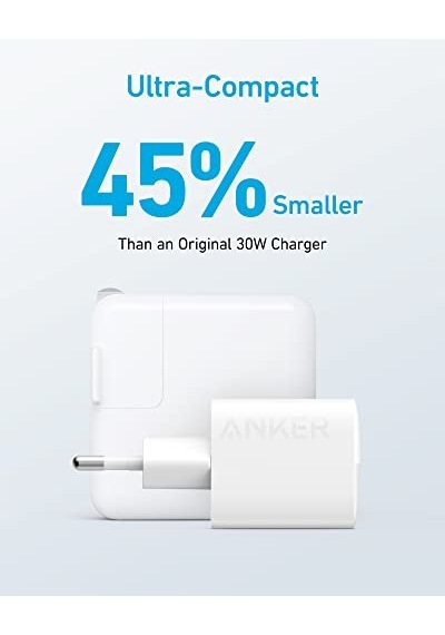 Anker 323 Usb-c & Usb-a Şarj Cihazı 33w, Powerdelivery, Activeshield Güvenlik Sistemi,%45 Daha Küçük