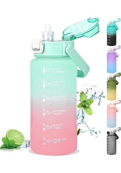 Vagonlife Su Matarası 1500 Ml Vgn2213 Mavi Pembe