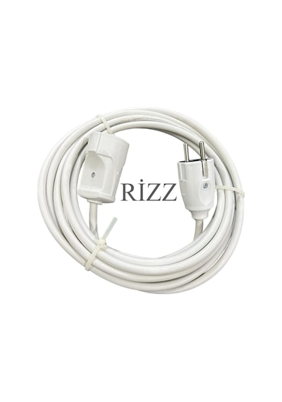 30 Metre Tekli Beyaz Renk 3x2,5 Mm Cca Ttr Topraklı Kauçuk Seyyar Elektrik Kablosu 1