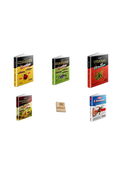 Aydın Lgs 8. Sınıf Matematik Fen Türkçe İnkılap Deneme Ve Tüm Dersler Deneme 5li Set+telefon Standı