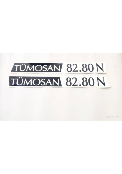 Tümosan Klasik 82.80 N Yan Yazı Tanıtım Etiketi 1996 - 2000 Model Sağ - Sol Takım