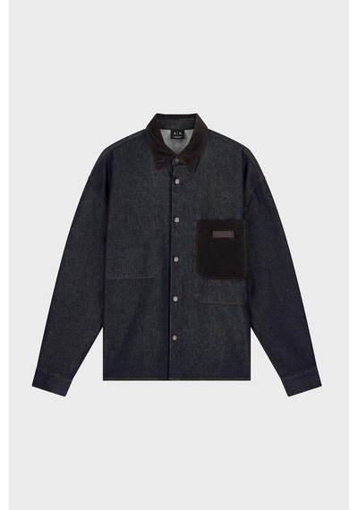 Armani Exchange Kadife Detaylı Pamuklu Oversize Kot Gömlek Erkek Gömlek Xm003402 Af27235 Mb001 Mavi MAVİ Armani Exchange Kadife Detaylı Pamuklu Oversize Kot Gömlek Erkek Gömlek Xm003402 Af27235 Mb001 Mavi MAVİ