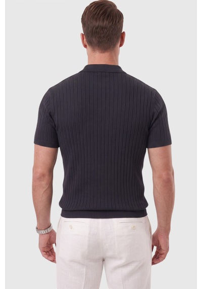 Rizzup Erkek Regular Fit Rahat Kesim Düğmeli Lacivert Polo Yaka Triko Tişört Yumuşak Likralı 2608210 Rizzup Erkek Regular Fit Rahat Kesim Düğmeli Lacivert Polo Yaka Triko Tişört Yumuşak Likralı 2608210