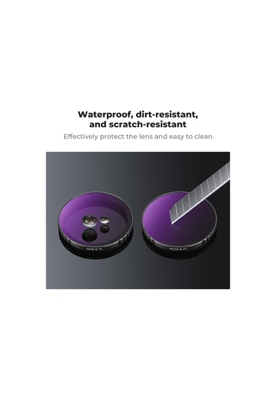 K&f Concept Nd Filtre Setleri, Push-in Filtre Nd8&pl+nd16&pl+nd32&pl+nd64&pl Filtre, Djı Osmo Action 5 Pro/action 4 İle Uyumlu, Polarize Nötr Yoğunluk