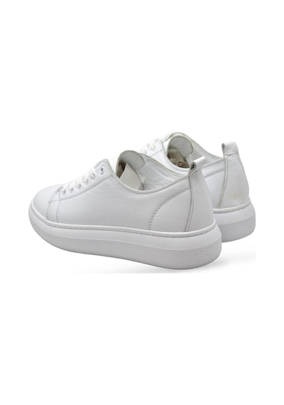 764 Full Ortopedik Taban Hakiki Deri Günlük Kadın Ayakkabı Kadın Sneakers Beyaz