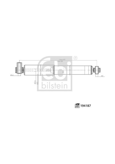 Febı 194187 Amortisör Arka Aks-arka Aks Sol-arka Aks Sağ Ford Car-ford Motor Company 1371349-1371357-1371359-1407950 -