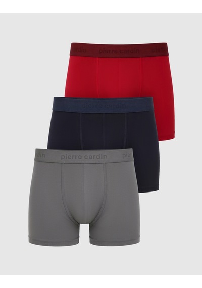 Pierre Cardin Çok Renkli Modal Karışımlı 3'lü İç Giyim Boxer Set 50332534-999