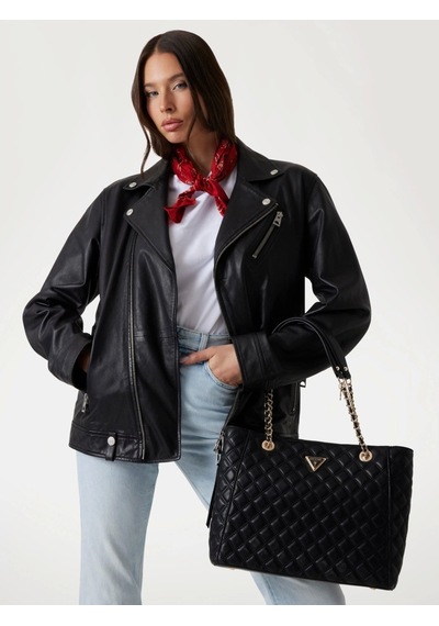 Guess Kadın Siyah Giully Büyük Tote Çanta Siyah