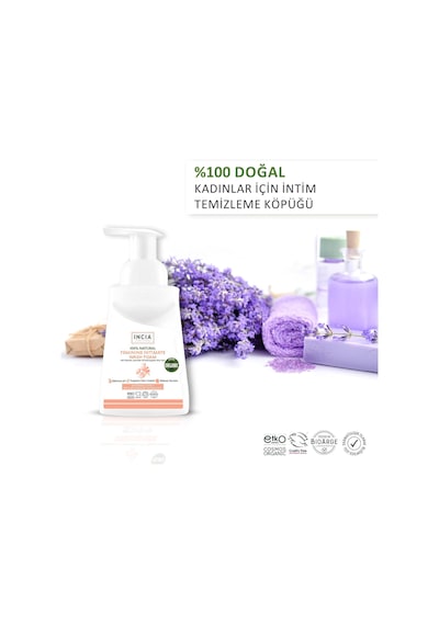 %100 Doğal İntim Yıkama Köpüğü Ph 3.8 Beyazlatma Etkili Ve Koku Önleyici Vegan 200 Ml