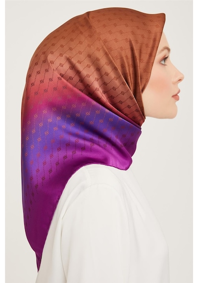 Armine Twill İpek Eşarp 23ka9003 20 Turuncu