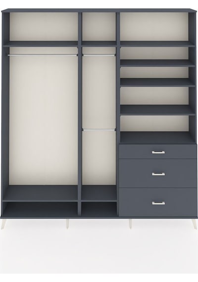 Arges Dolap 9 Raflı 3 Çekmeceli 3 Askılı 220x30x243 Antrasit-antrasit/antrasit Antrasıt/antrasıt Arges Dolap 9 Raflı 3 Çekmeceli 3 Askılı 220x30x243 Antrasit-antrasit/antrasit Antrasıt/antrasıt