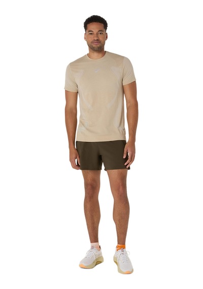 Asics Road Seamless Ss Top Erkek Bej Kısa Kollu Tshirt 2011d355-100 Bej