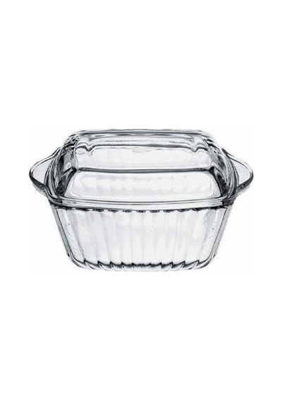 Cam Kapaklı Cam Kase, Köşeli, 1150 Cc, D: 20,4 Cm Paşabahçe Çok Renkli