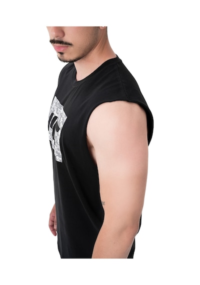 Musclecloth Tactical Kolsuz T-shirt Siyah Siyah