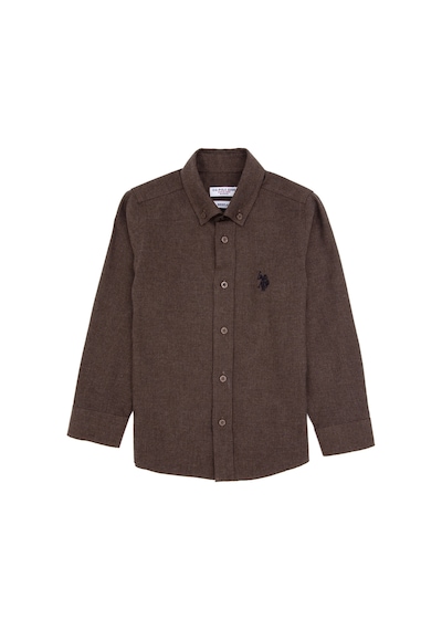 U.s. Polo Assn. Erkek Çocuk Kahverengi Gömlek Basic 50316769-vr029 Kahverengi