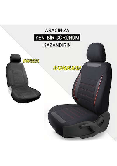 Z&C MAXTECH Renault Flash Özel Tasarım Tam Takım Oto Koltuk Kılıfı Seti SMART K