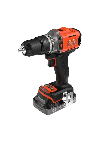 Black+Decker BCD383D1XK-QW 18V 1 Battery Hammer Drill Kitbox 1AM Set