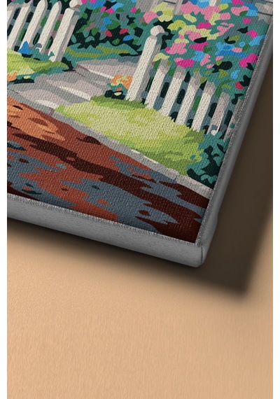 Webstyle Sayılarla Boyama Seti Kasnaklı Sakin Kasaba 40 X 50 Cm
