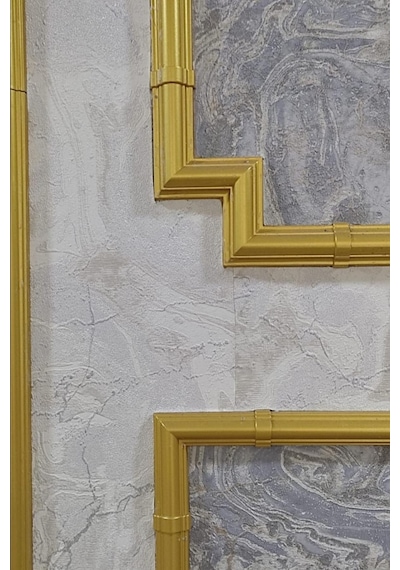 Kahve M Köşe Motif 3 cm 4 Adet