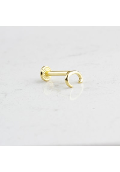 Glorria Altın C Harfi Tragus Piercing