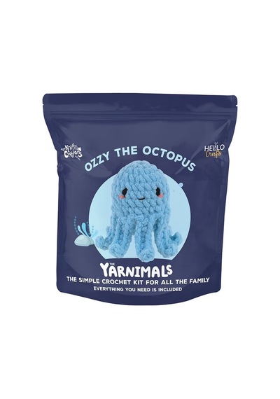 Bakgelal Amigurumi Ahtapot Yapım Kiti Başlangıç Seviyesi Tığ Örgü Seti Dıy Crochet Kit