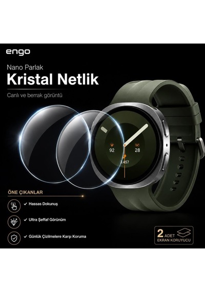 Samsung Galaxy Watch 9 44mm İle Uyumlu Ekran Koruyucu Nano Parlak Çizilmeye Dayanıklı Akıllı Saat Koruması, 9h Kırılmaz Esnek Cam, Hd Şeffaf 2 Adet Sm-l350 Çok Renkli Samsung Galaxy Watch 9 44mm İle Uyumlu Ekran Koruyucu Nano Parlak Çizilmeye Dayanıklı Akıllı Saat Koruması, 9h Kırılmaz Esnek Cam, Hd Şeffaf 2 Adet Sm-l350 Çok Renkli